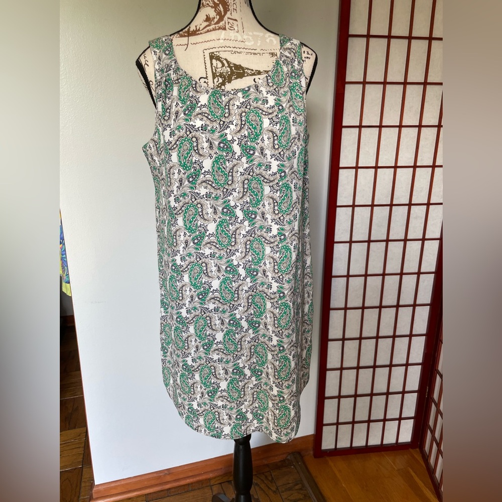 Dalia Multi-colored Paisley Mini Dress, Size 8